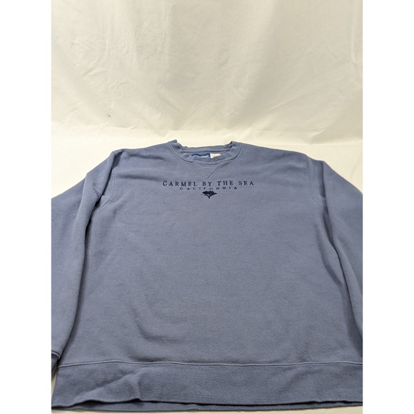 Vintage Carmel By The Sea California Sweatshirt Mens Large Pale Blue Big Cotton - Picture 3 of 8